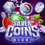 Silver Coins Dice game tile